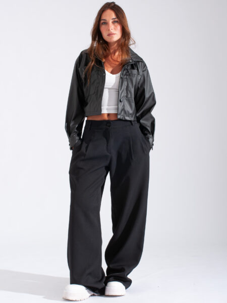 [0705] Campera Cuerina c/Botones
