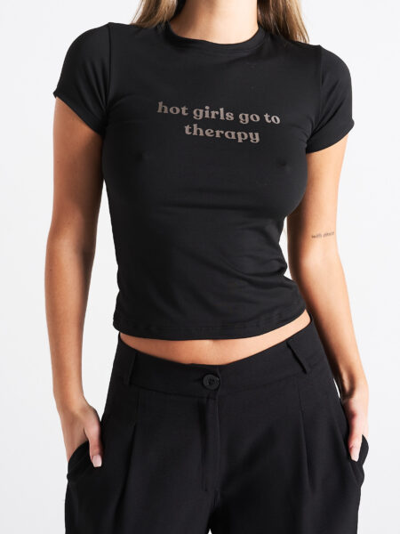 [01194] Baby Tee Modal “Hot Girls”