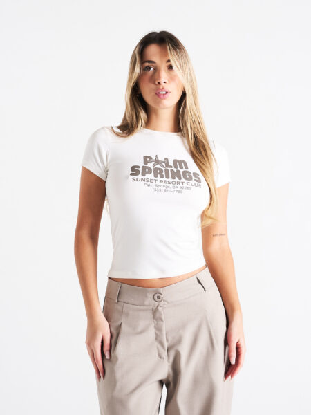 [01194] Baby Tee Modal “Palm Springs”