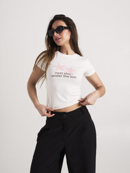 [01194] Baby Tee Modal "Next Stop"