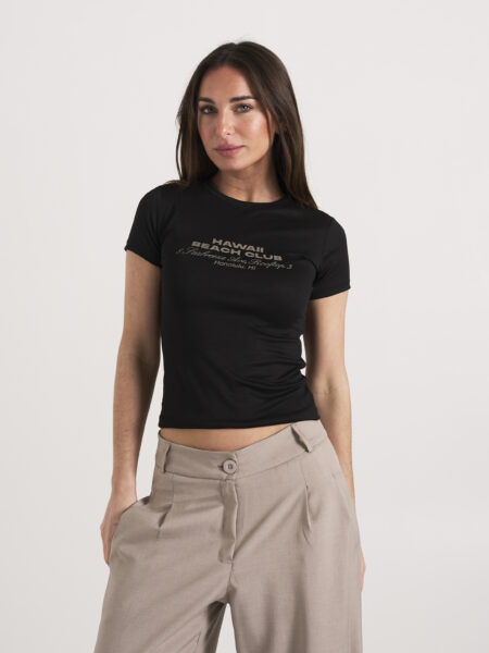[01194] Baby Tee Modal "Hawaii Beach"